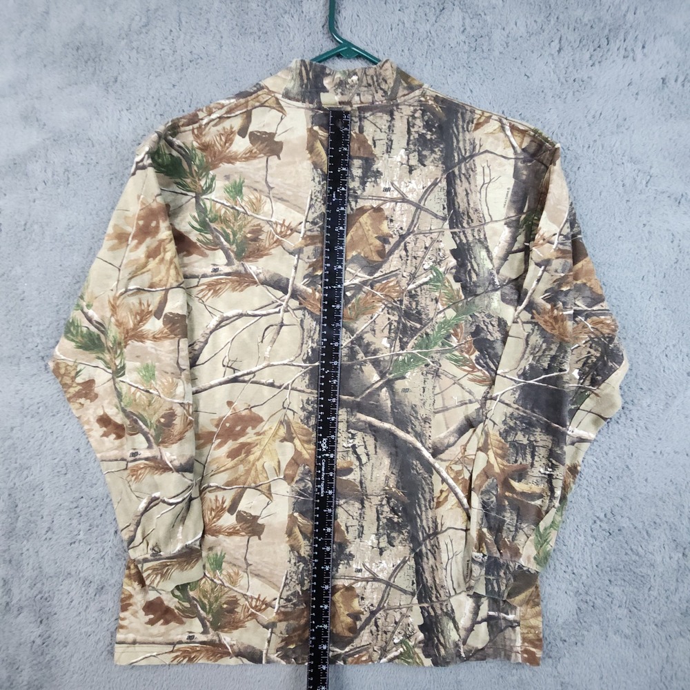 Russell Outdoors Shirt Mens XL Realtree Camo Explorer Mock Neck Hunting Tee - Picture 11 of 12